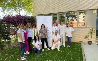 Glòria Jodar, Paloma Amil i Paqui Pavón visiten el CASAP de Castelldefels